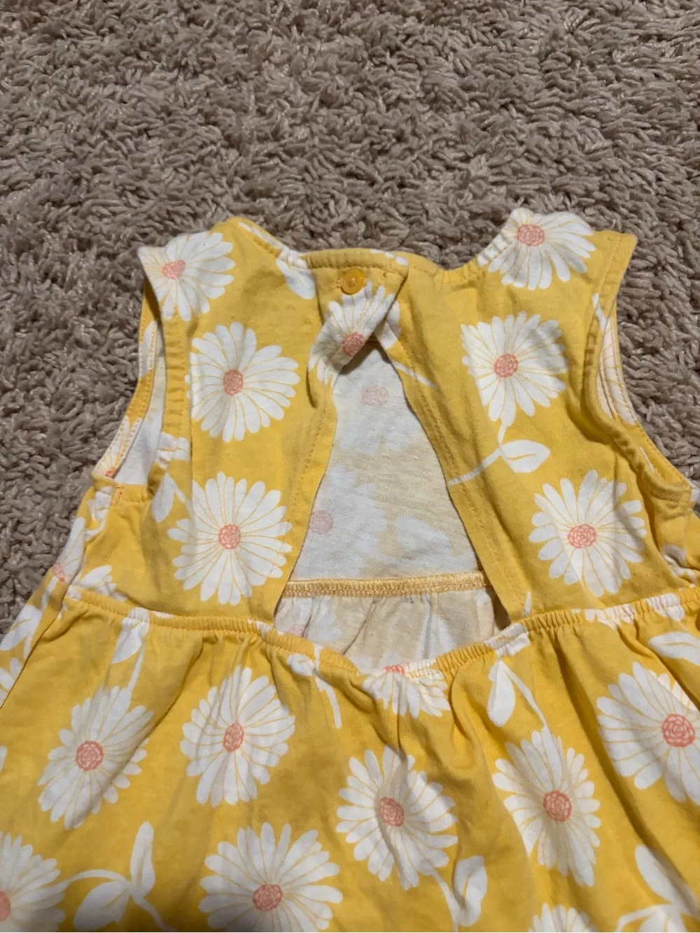 Carter’s 24M Yellow Daisy Floral Dress + Bloomers Like New